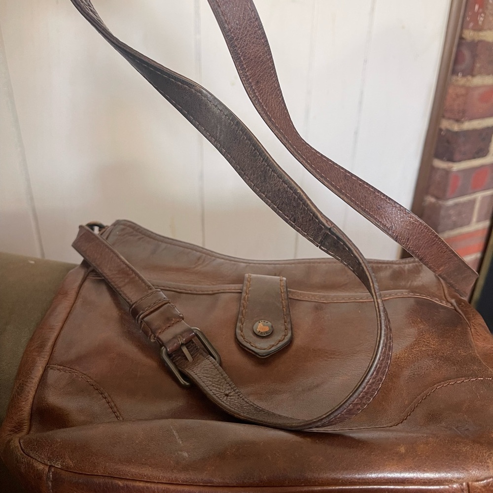 Frye genuine leather hobo crossbody